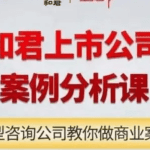 和君上市公司案例分析课–亚洲大型咨询公司教你做商业案例分析