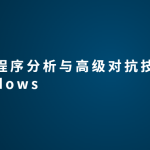 恶意程序分析与高级对抗技术-windows